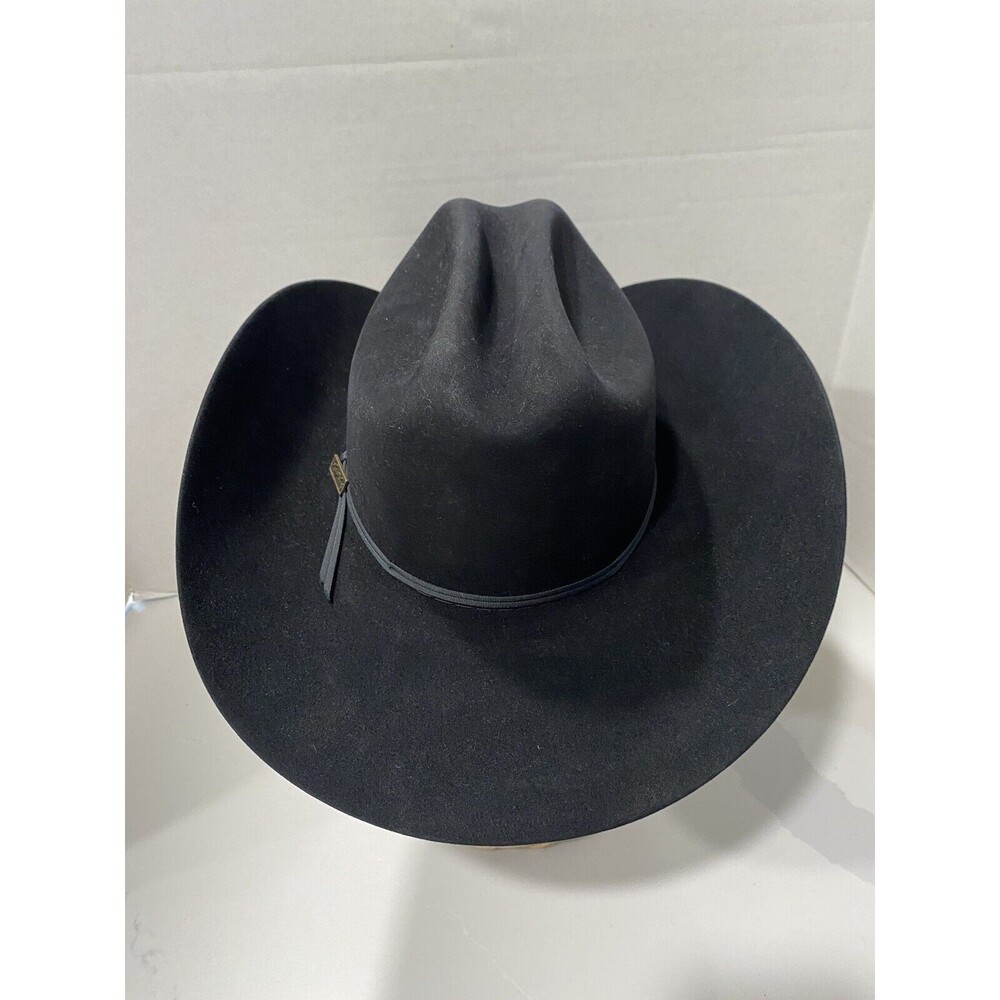 Larry Mahan’s Hat Collection El Vaquerito XXX Black Cowboy Hat Size 6 3/4 - Picture 4 of 8